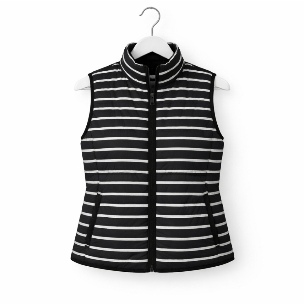 Gap Black Puffer Quilted Plus Size Vest Sz 2X